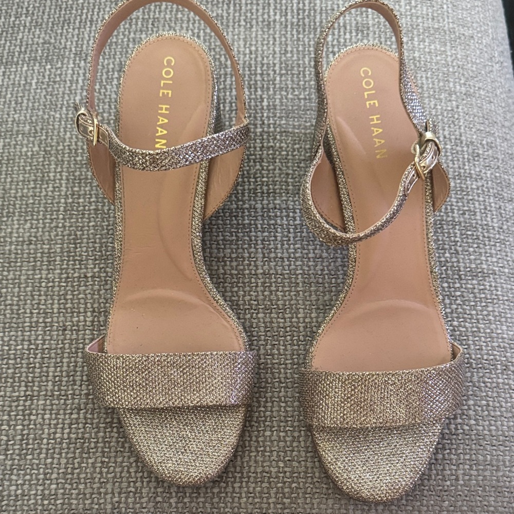 Cole Haan Josie Glitter Mesh Sandal size 8.5